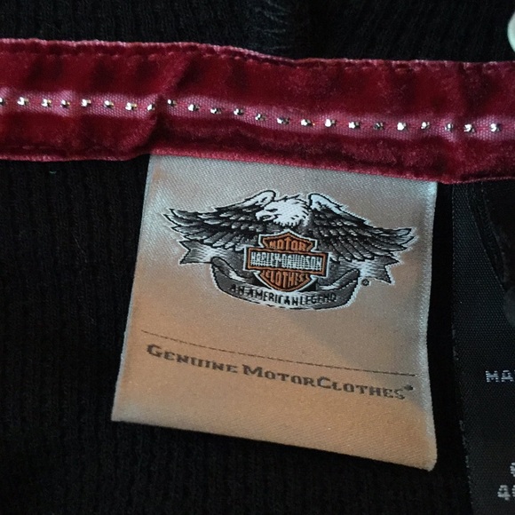 NWT Harley Davidson hooded top with lace inserts - Picture 10 of 10